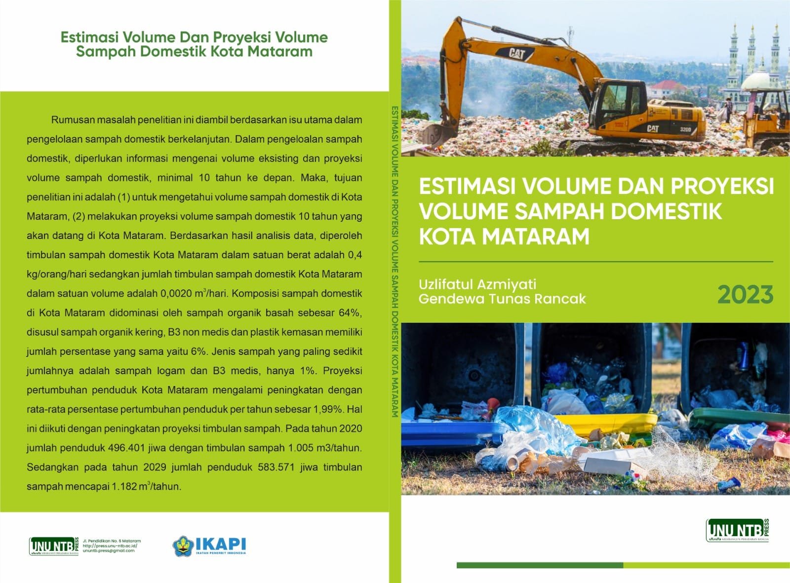 Estimasi Volume dan Proyeksi Volume Sampah Domestik Kota Mataram